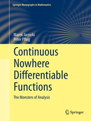 cover image of Continuous Nowhere Differentiable Functions